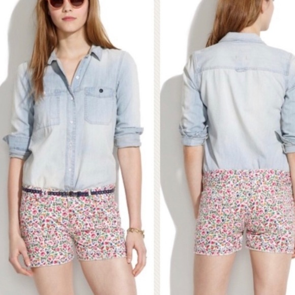 Madewell Pants - Madewell Floral Print Shorts